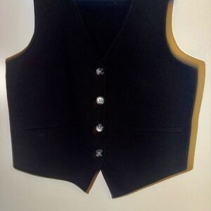 Rachel Zoe Classic Black Knit Vest